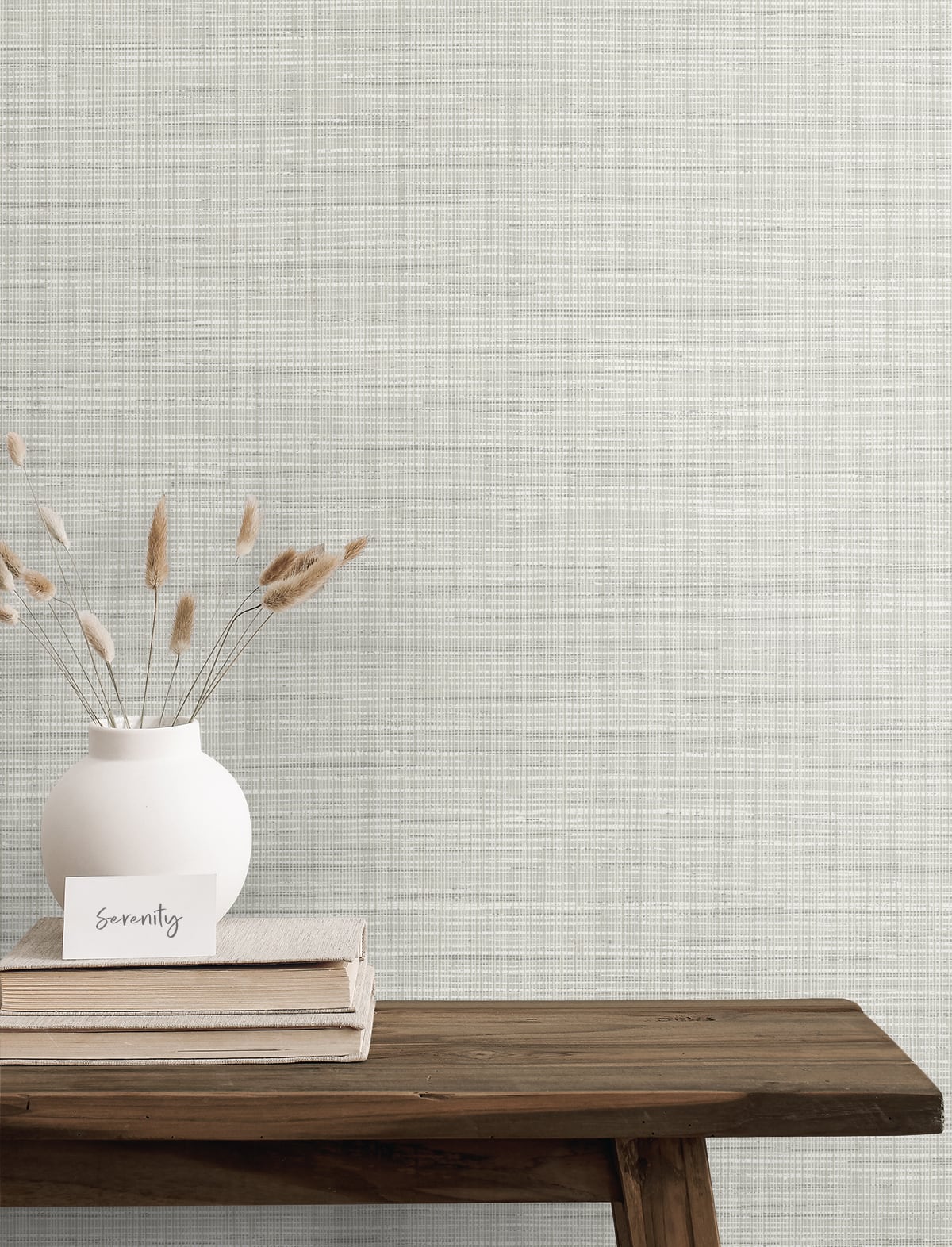 Japandi Style Mei Stringcloth Unpasted Wallpaper