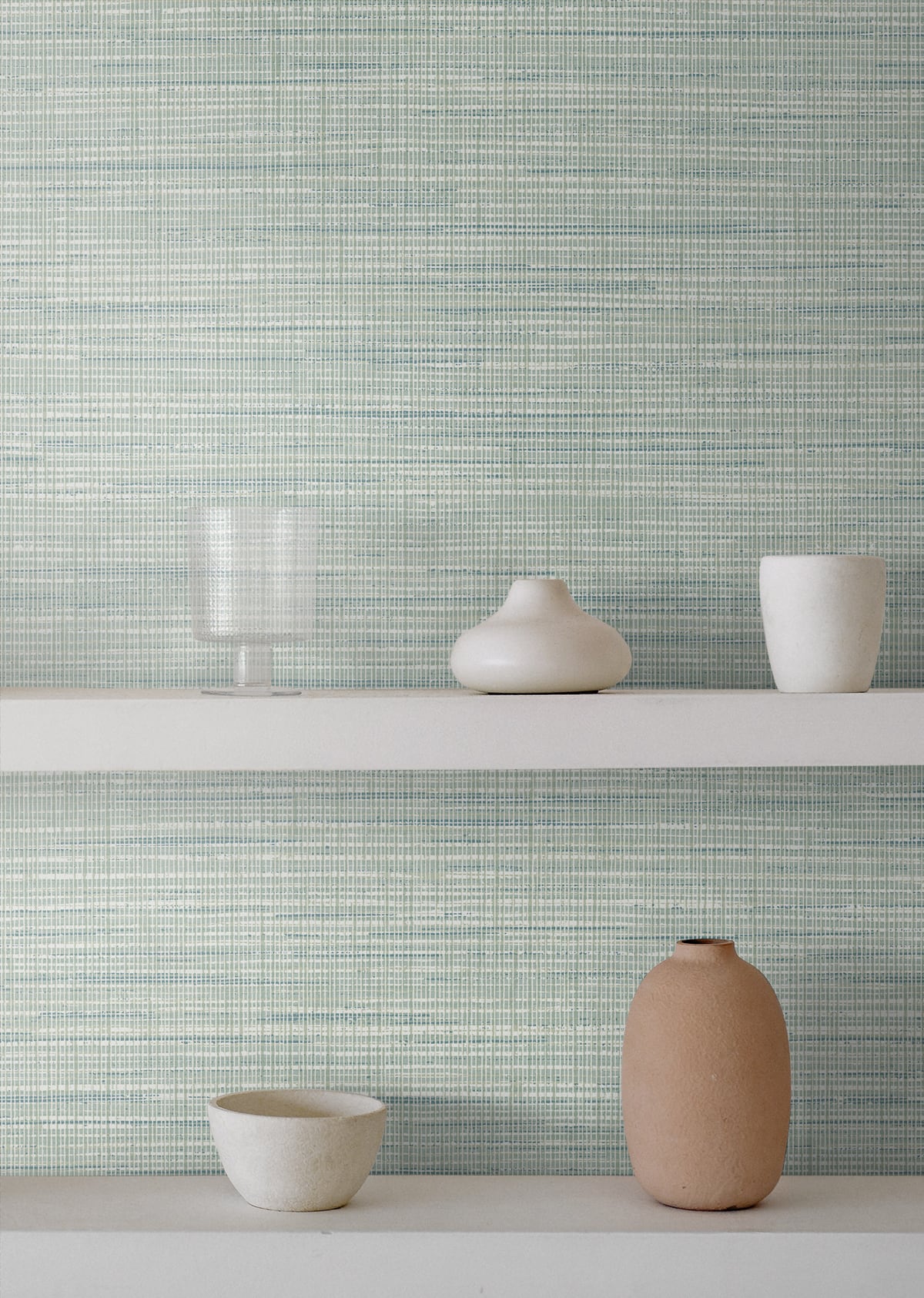 Japandi Style Mei Stringcloth Unpasted Wallpaper