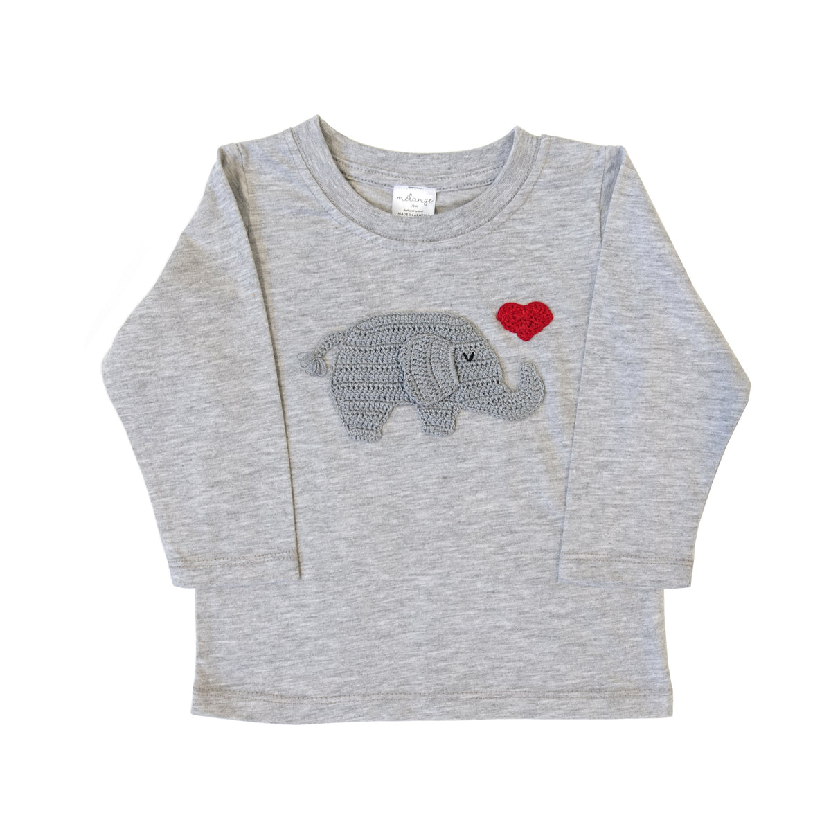 Valentine Elephant Tee, Red