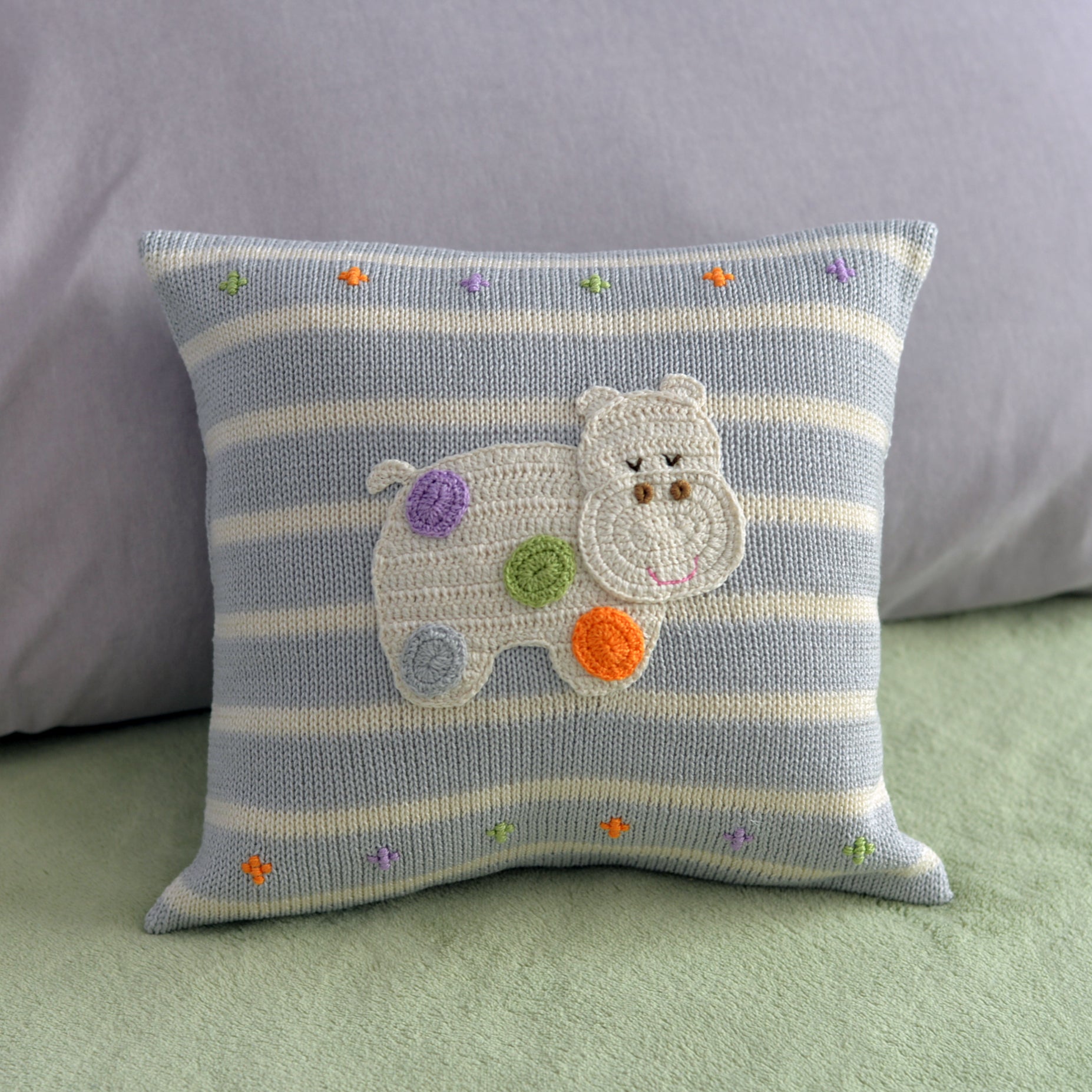 Hippo 10" Pillow