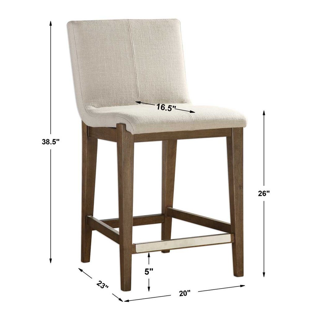 Klemens Counter Stool, Natural, Solid Birch Wood