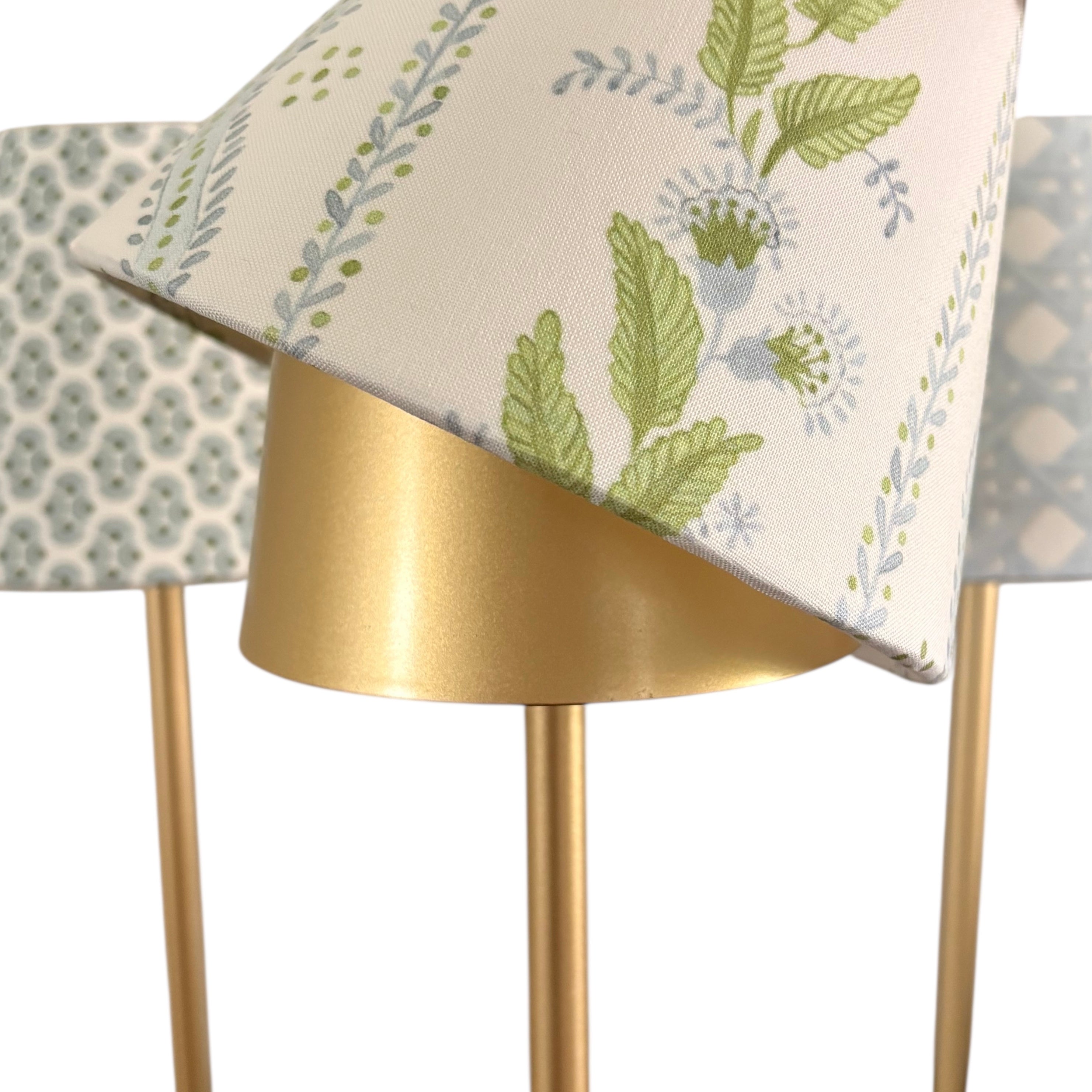 LED Lamp Shade Cover | Floral Stripe