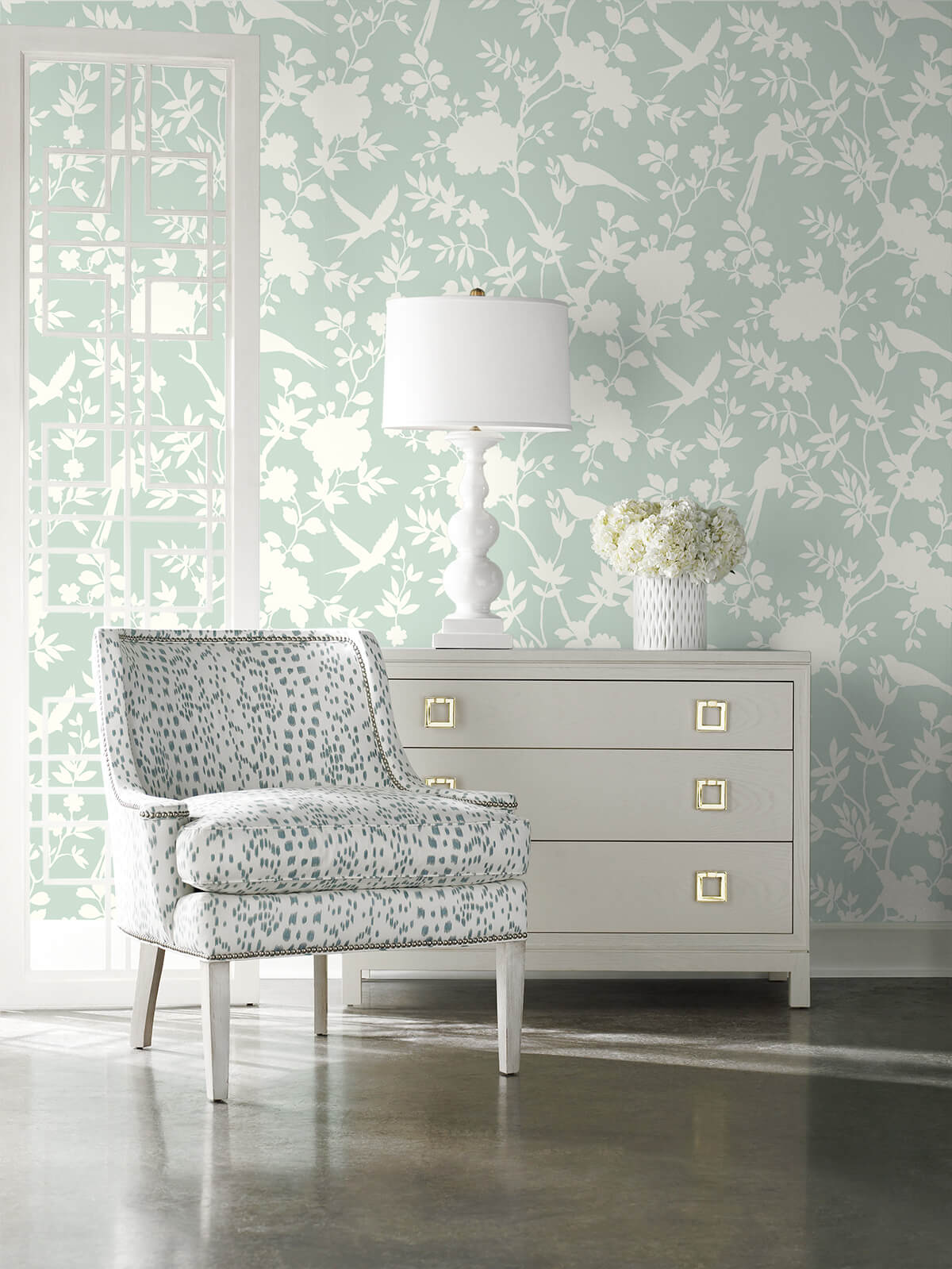 Luxe Haven Mono Toile Peel and Stick Removable Wallpaper