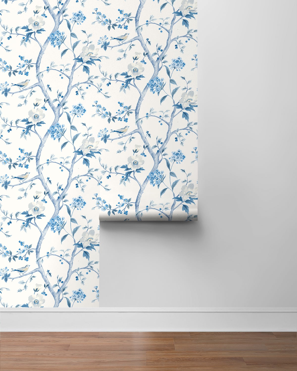 Floral Trail Chinoiserie Peel and Stick Removable Wallpaper