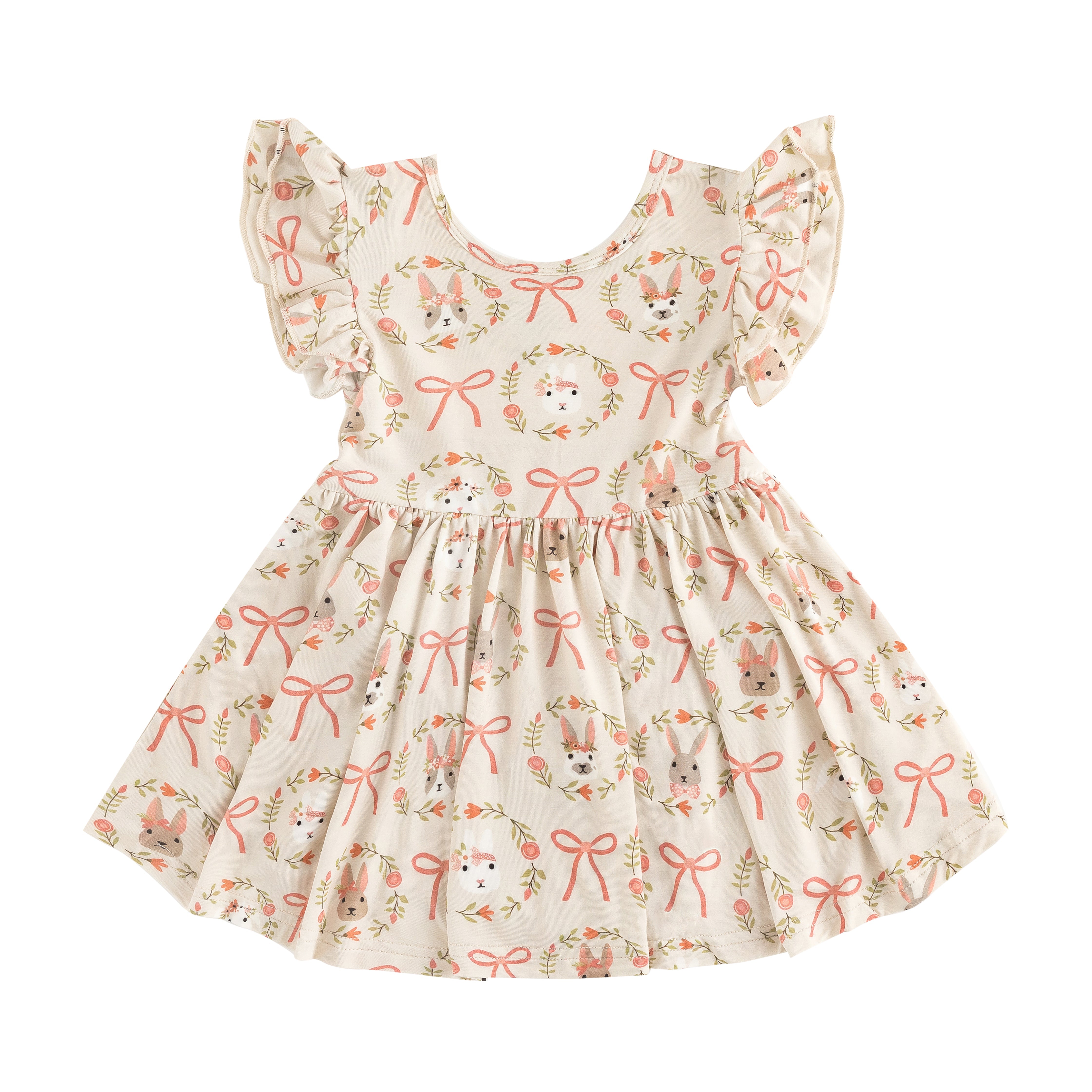 Bows & Bunnies (Twirl Dress)