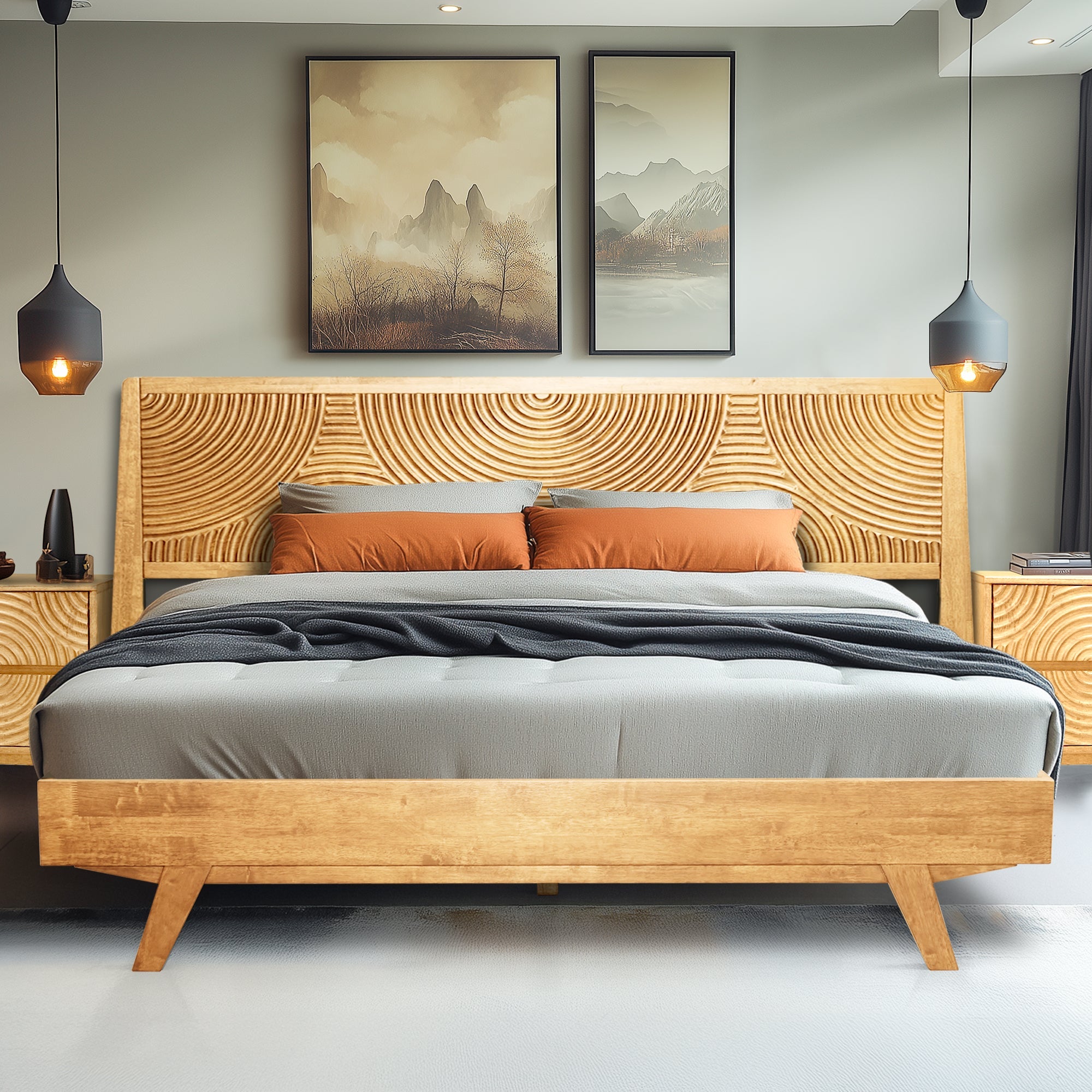 Harmony Solid Wood Bed Frame
