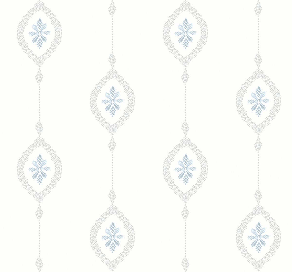 Beach House Sand Dollar Striped Unpasted Wallpaper
