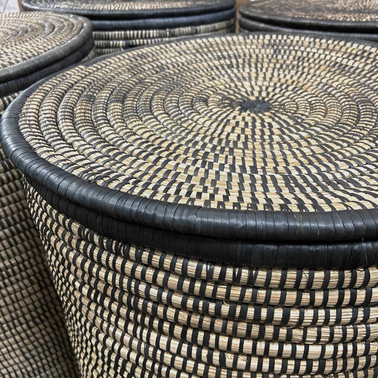 Malawi Basket Black - Large