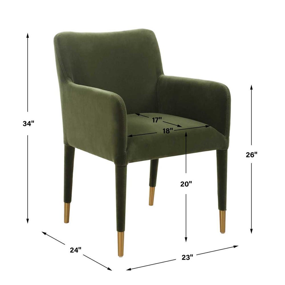 The Sinclair Modern Upholstered Dining Armchair
