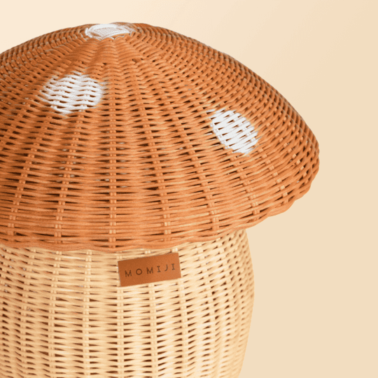Mushroom Rattan Basket