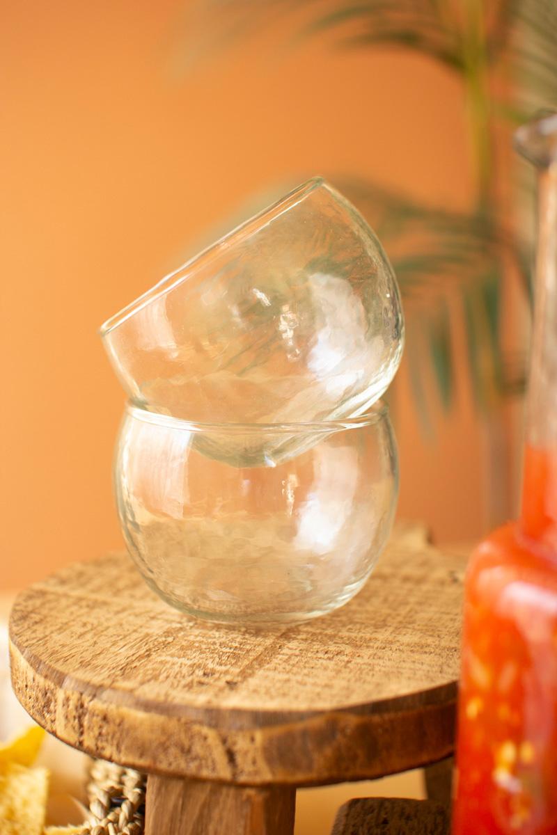 Glass Salsa Pitcher and Bowls Set