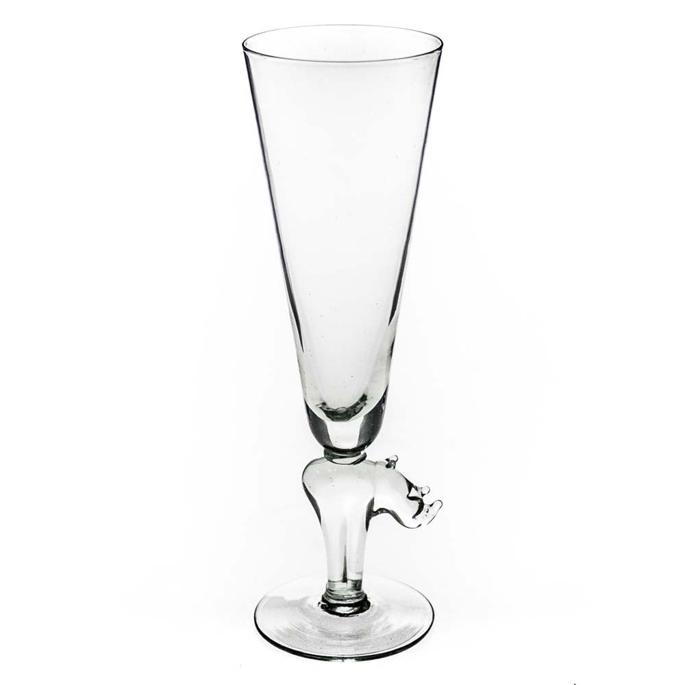 Champagne Glass with Animal Stem