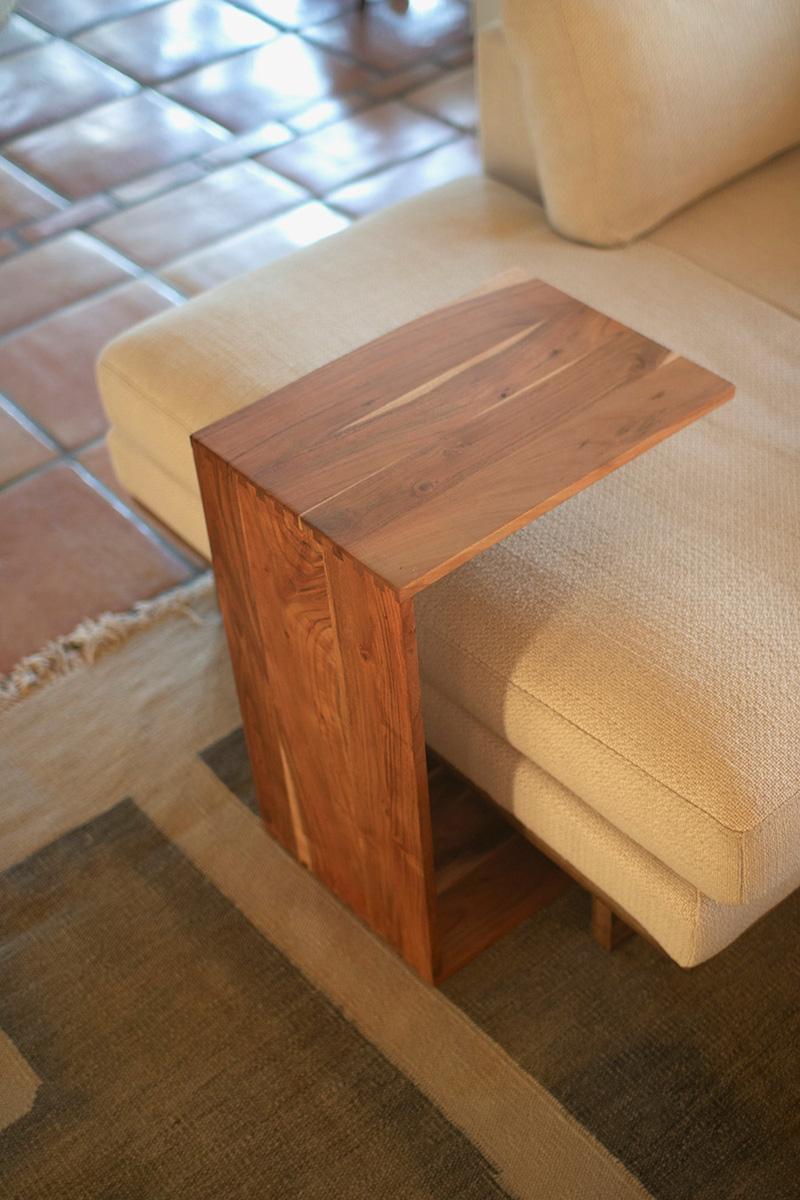 Acacia Slide-Under Sofa Table