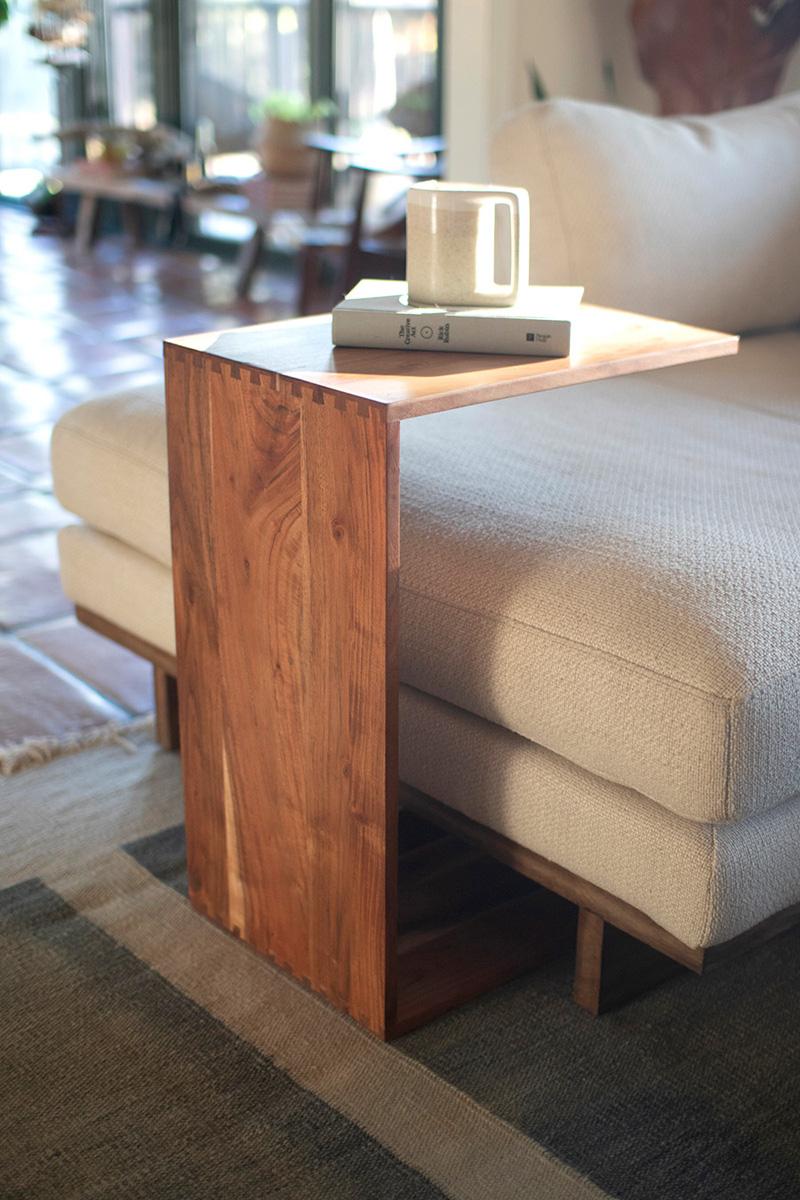 Acacia Slide-Under Sofa Table