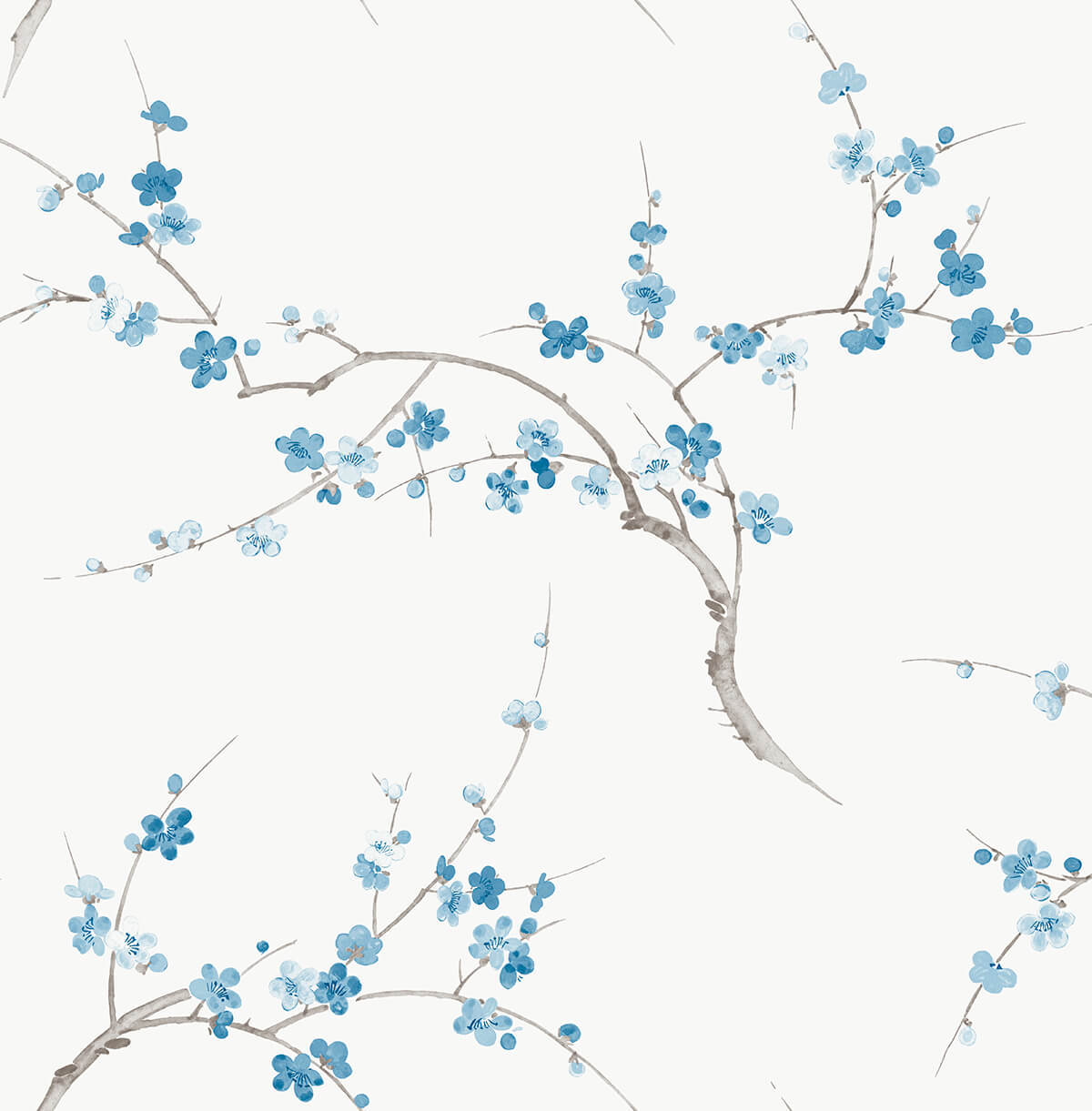 Cherry Blossom Floral Peel and Stick Removable Wallpaper