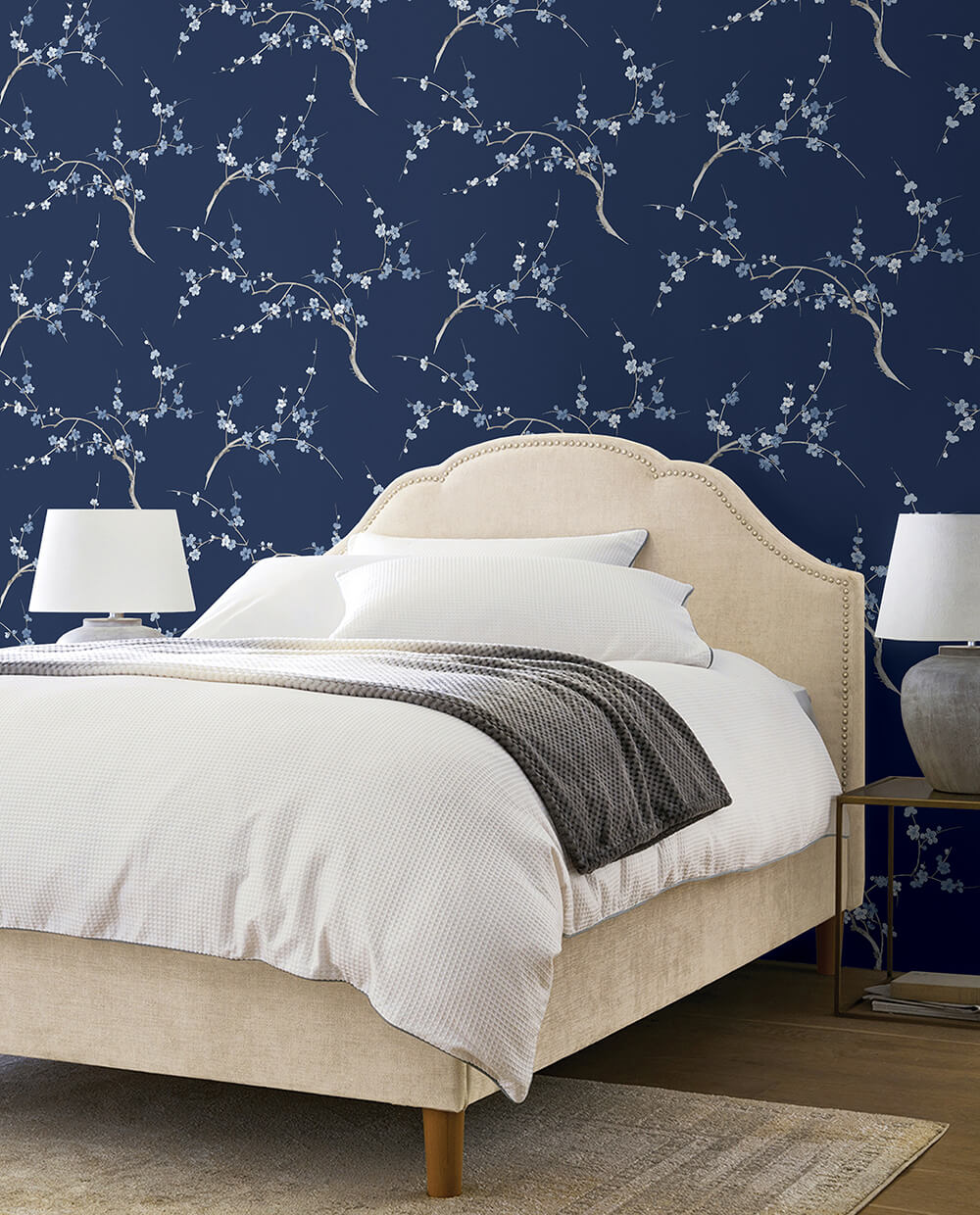 Cherry Blossom Floral Peel and Stick Removable Wallpaper