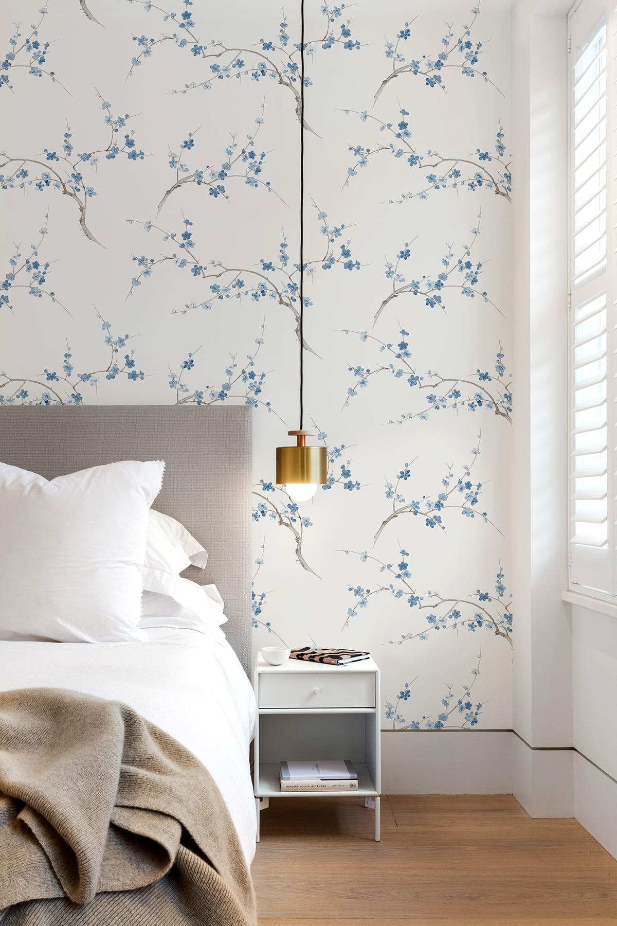 Cherry Blossom Floral Peel and Stick Removable Wallpaper