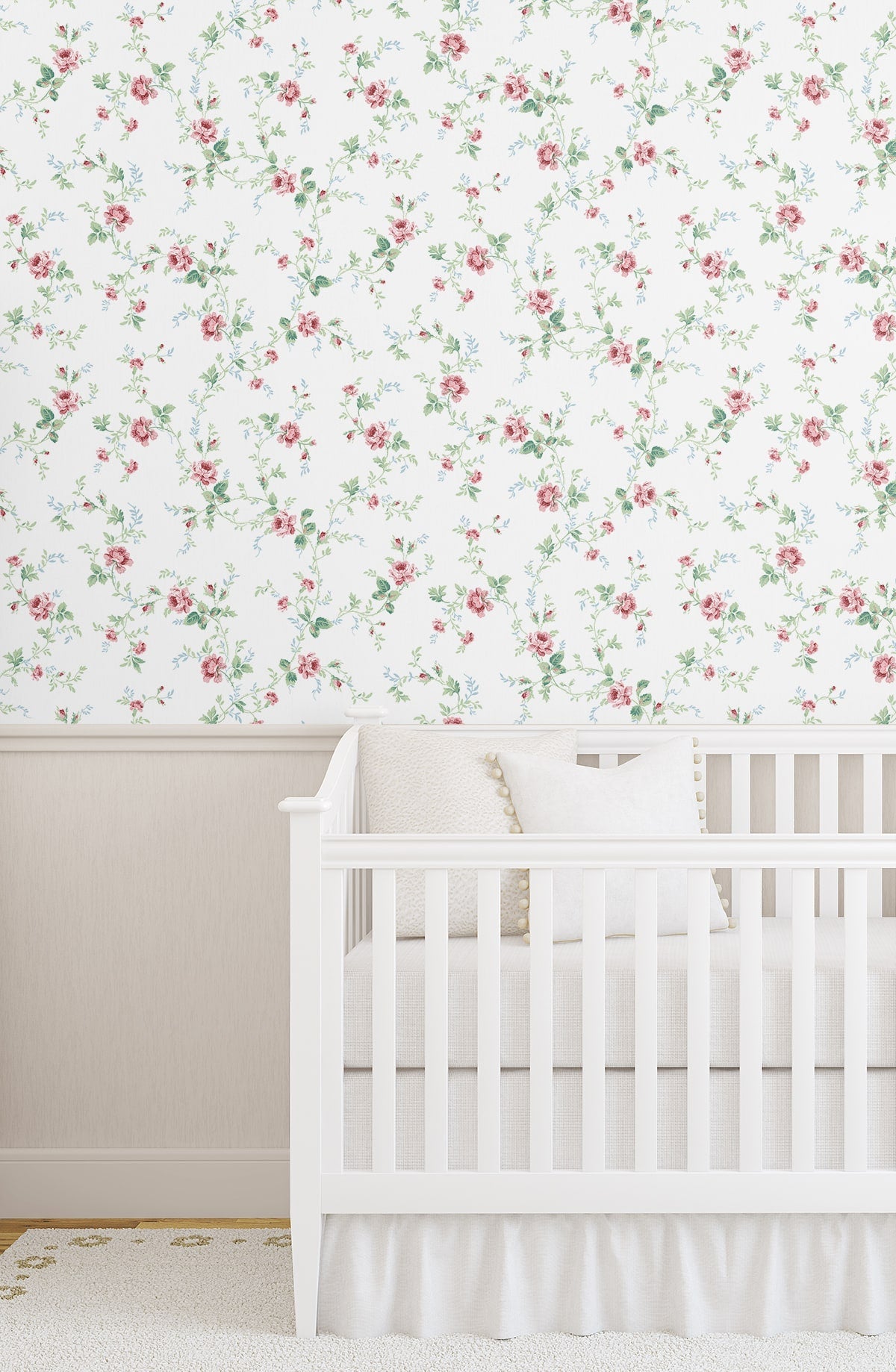 Blossom Floral Trail Peel and Stick Removable Wallpaper