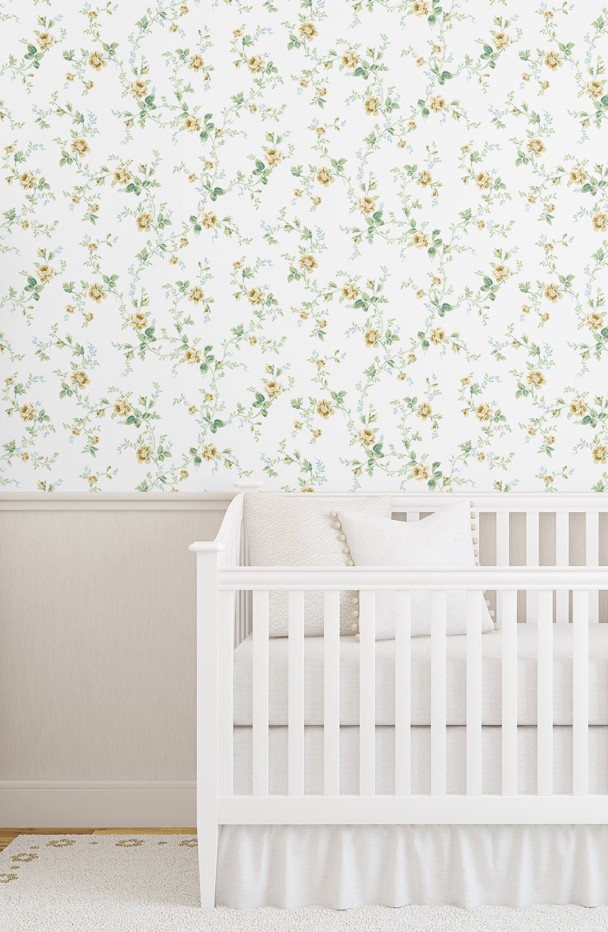 Blossom Floral Trail Peel and Stick Removable Wallpaper