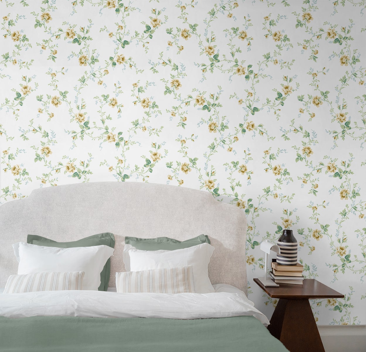 Blossom Floral Trail Peel and Stick Removable Wallpaper
