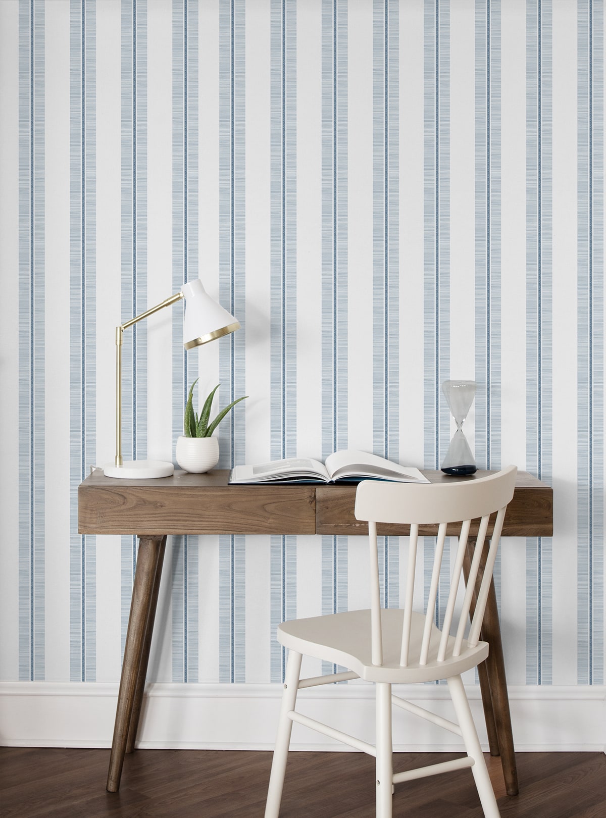 Beach Towel Stripe Premium Screen Printed Peel and Stick Removable Wallpaper