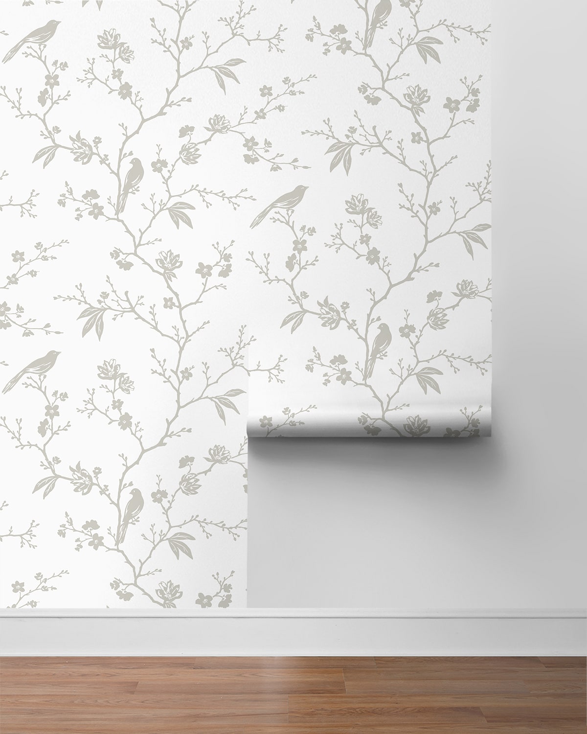 Songbird Chinoiserie Premium Screen Printed Peel and Stick Removable Wallpaper