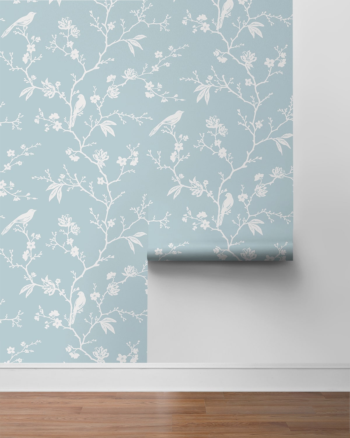 Songbird Chinoiserie Premium Screen Printed Peel and Stick Removable Wallpaper