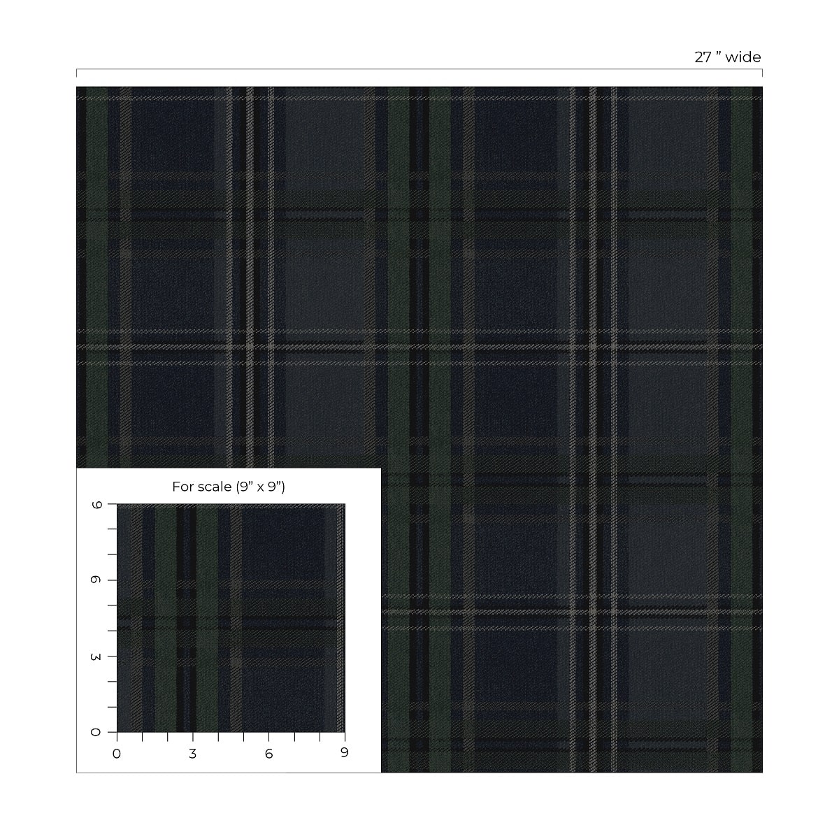 Classic Plaid Peel and Stick Removable Wallpaper