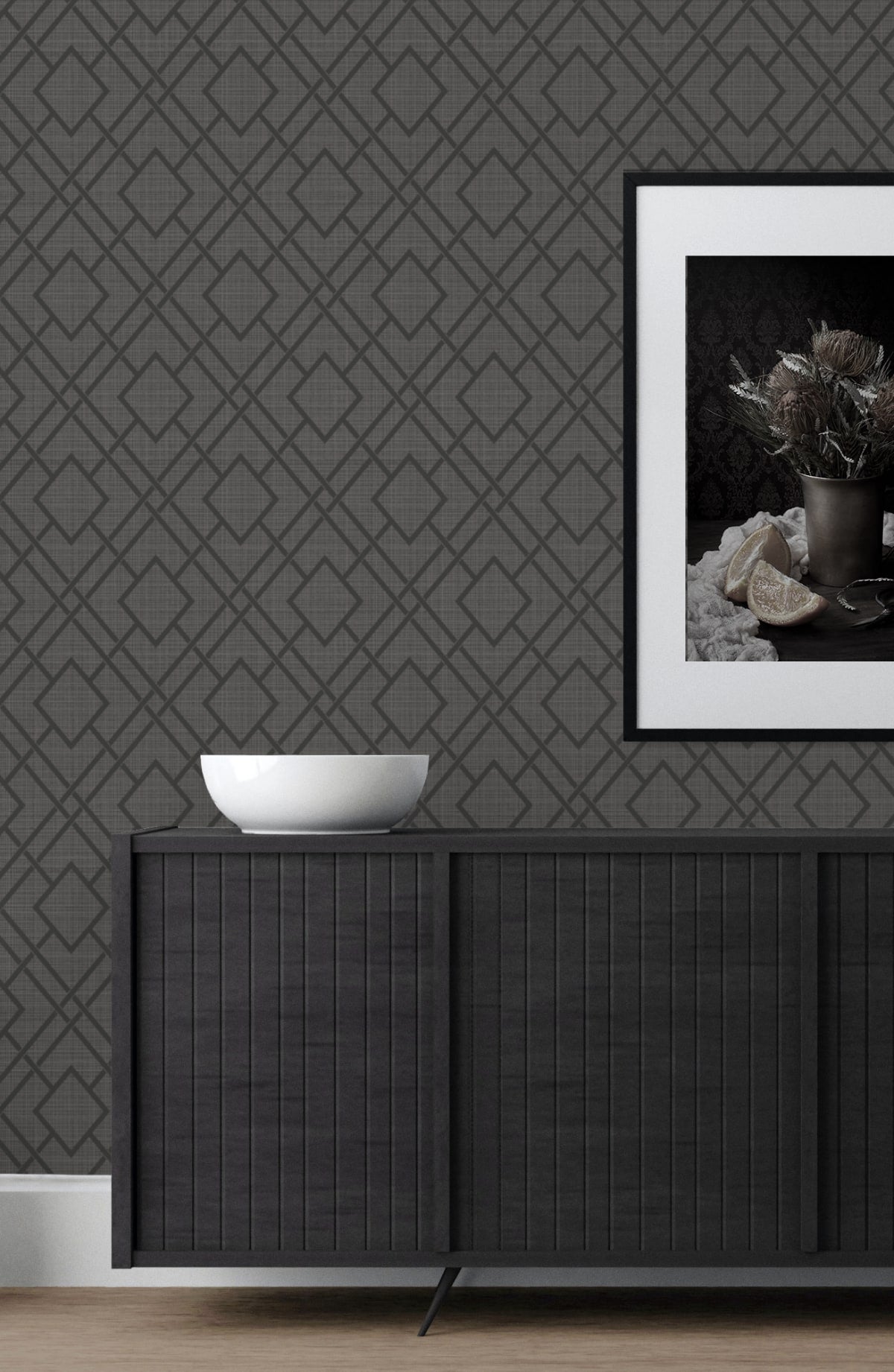 Diamond Trail Geometric Premium Peel and Stick Removable Wallpaper