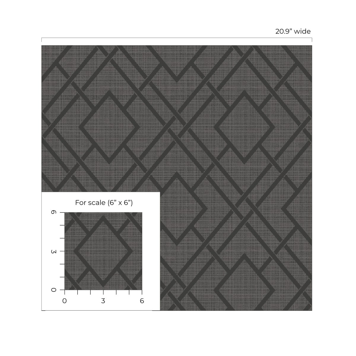 Diamond Trail Geometric Premium Peel and Stick Removable Wallpaper