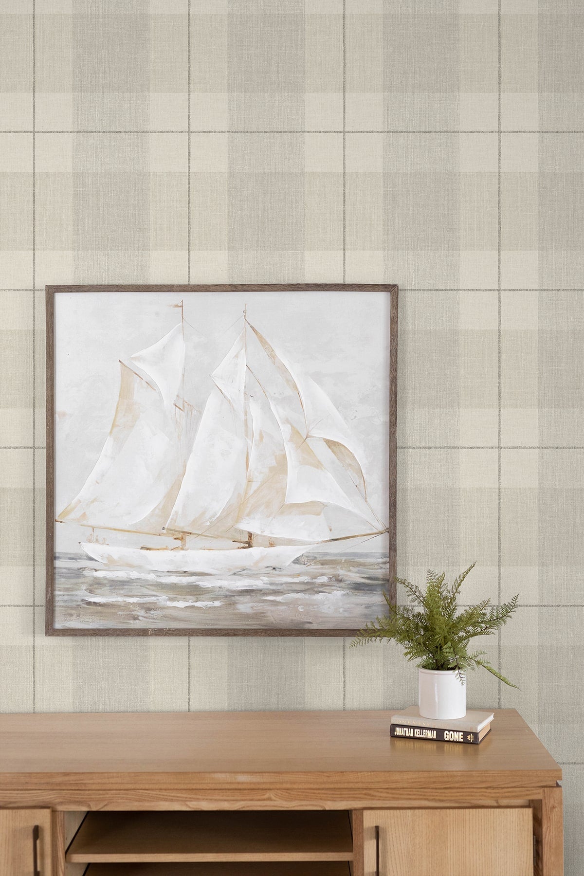 Lenox Hill Plaid Peel and Stick Removable Wallpaper