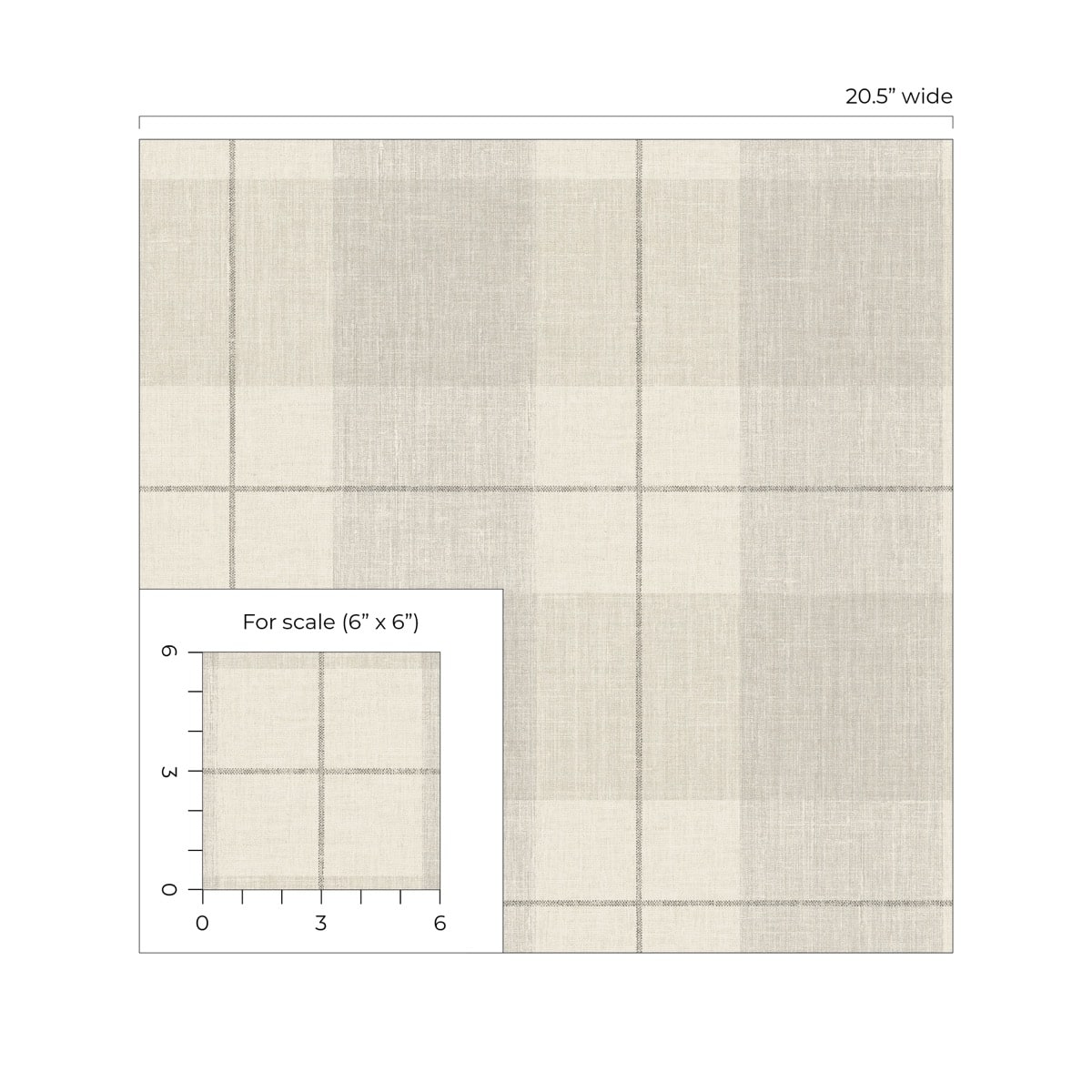Lenox Hill Plaid Peel and Stick Removable Wallpaper