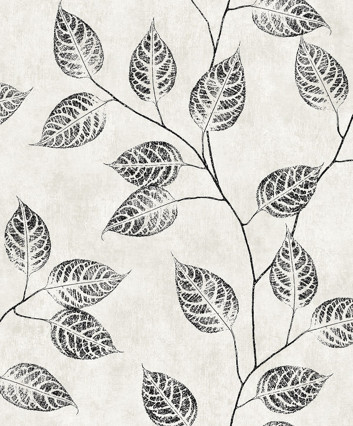 Leaf Silhouette Premium Peel and Stick Removable Wallpaper