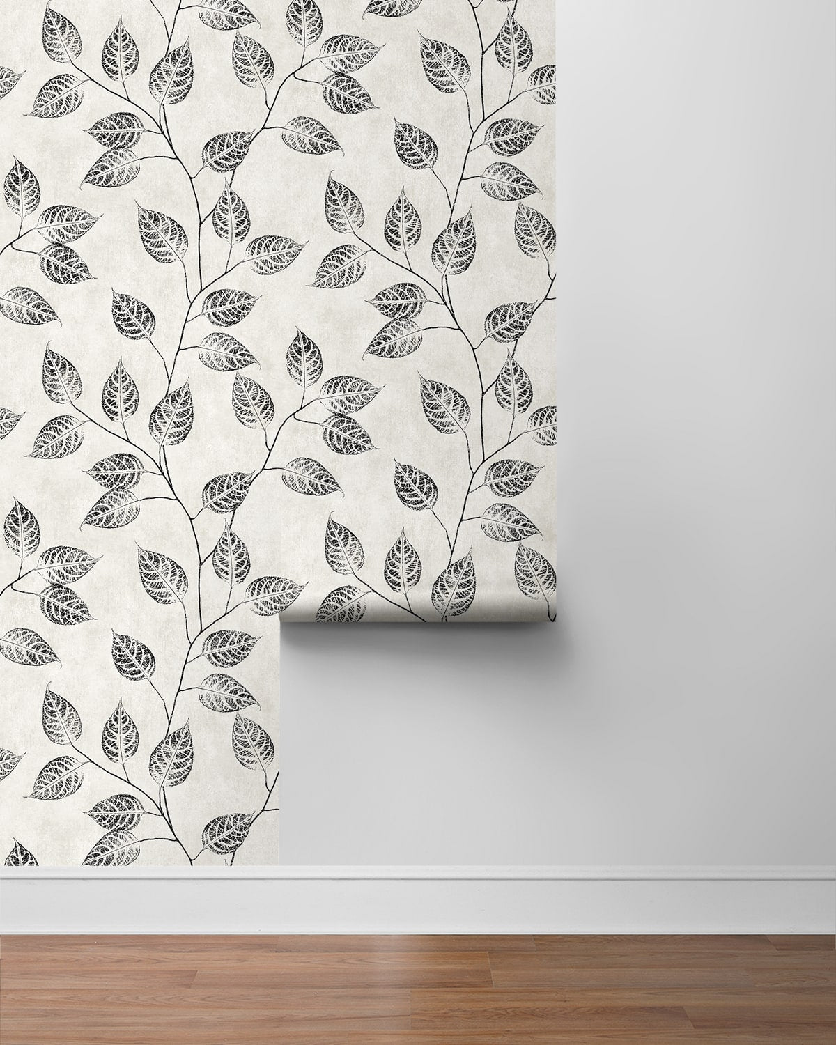 Leaf Silhouette Premium Peel and Stick Removable Wallpaper