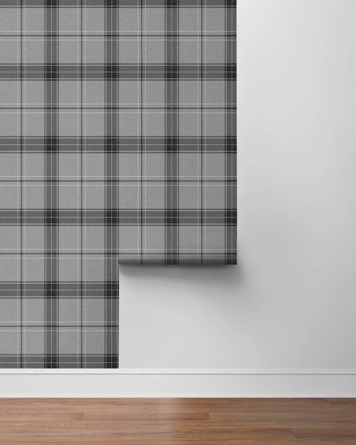 Manorvale Plaid Premium Peel and Stick Removable Wallpaper