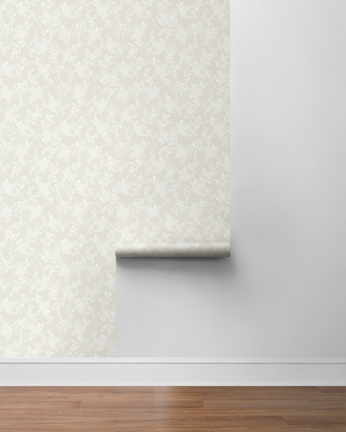 Tonal Floral Peel and Stick Removable Wallpaper