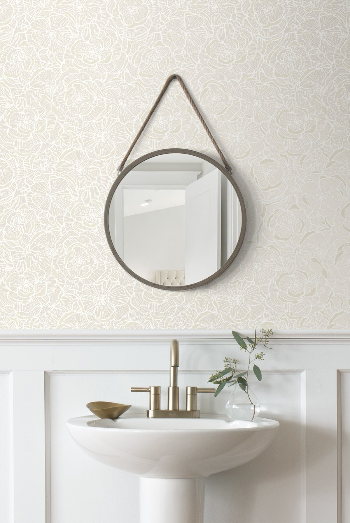 Camellia Floral Premium Peel and Stick Removable Wallpaper