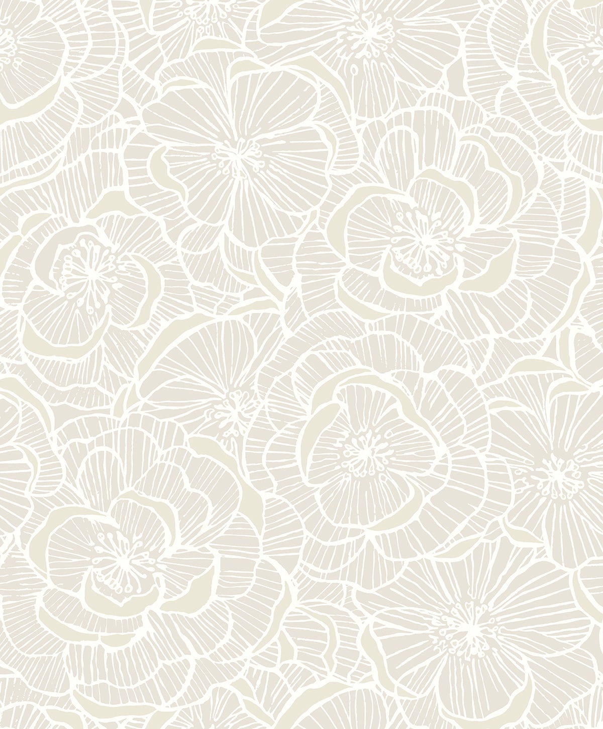 Camellia Floral Premium Peel and Stick Removable Wallpaper