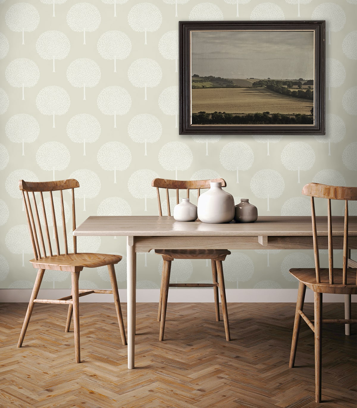 Tree Orchard Botanical Premium Peel and Stick Removable Wallpaper