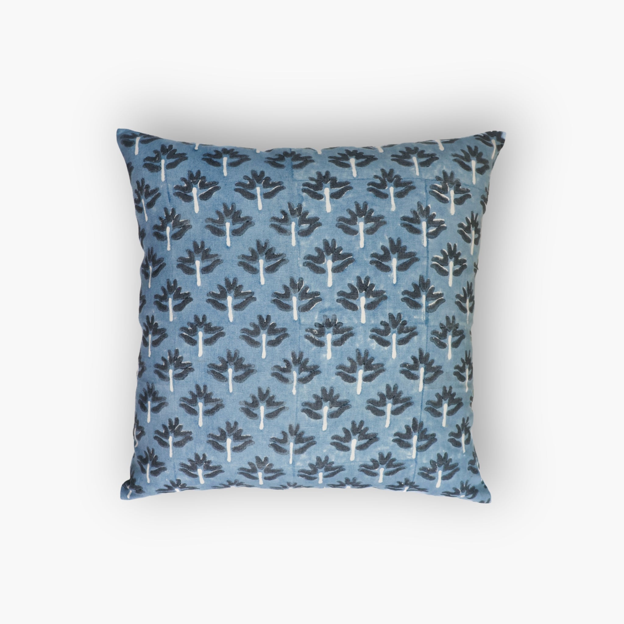 Zeenat Throw Pillow Cover - Steel Blue