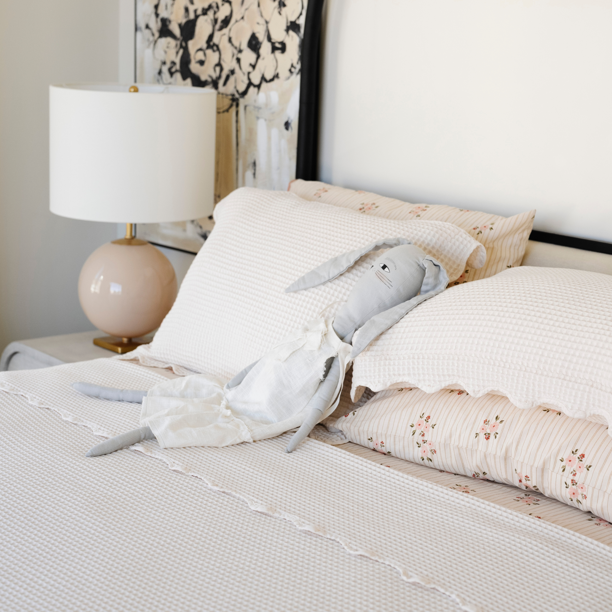 Waffle Knit Coverlet Set