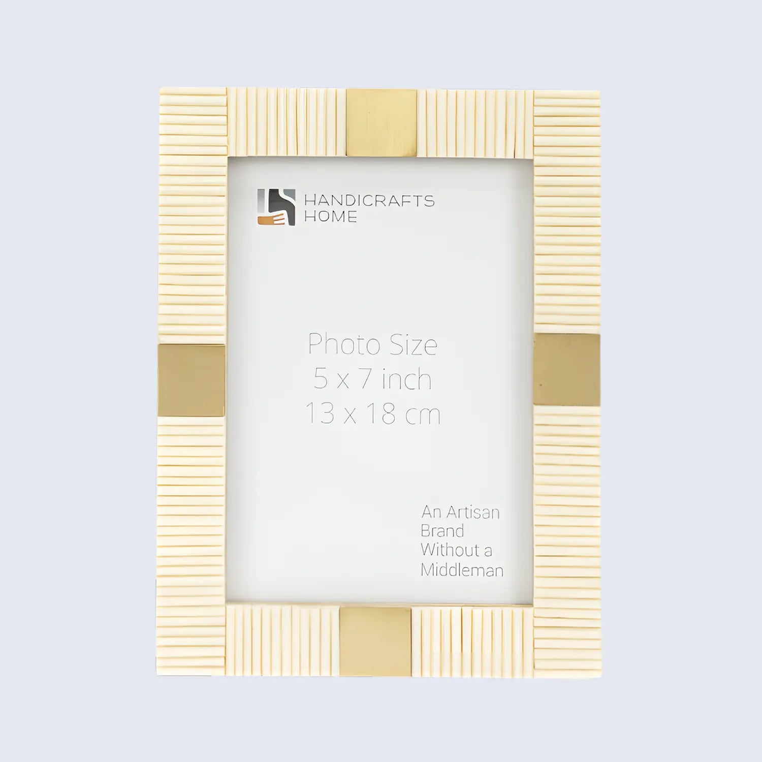 Picture Frame Deco Accent Collection Resin Inlay White – 3 Sizes