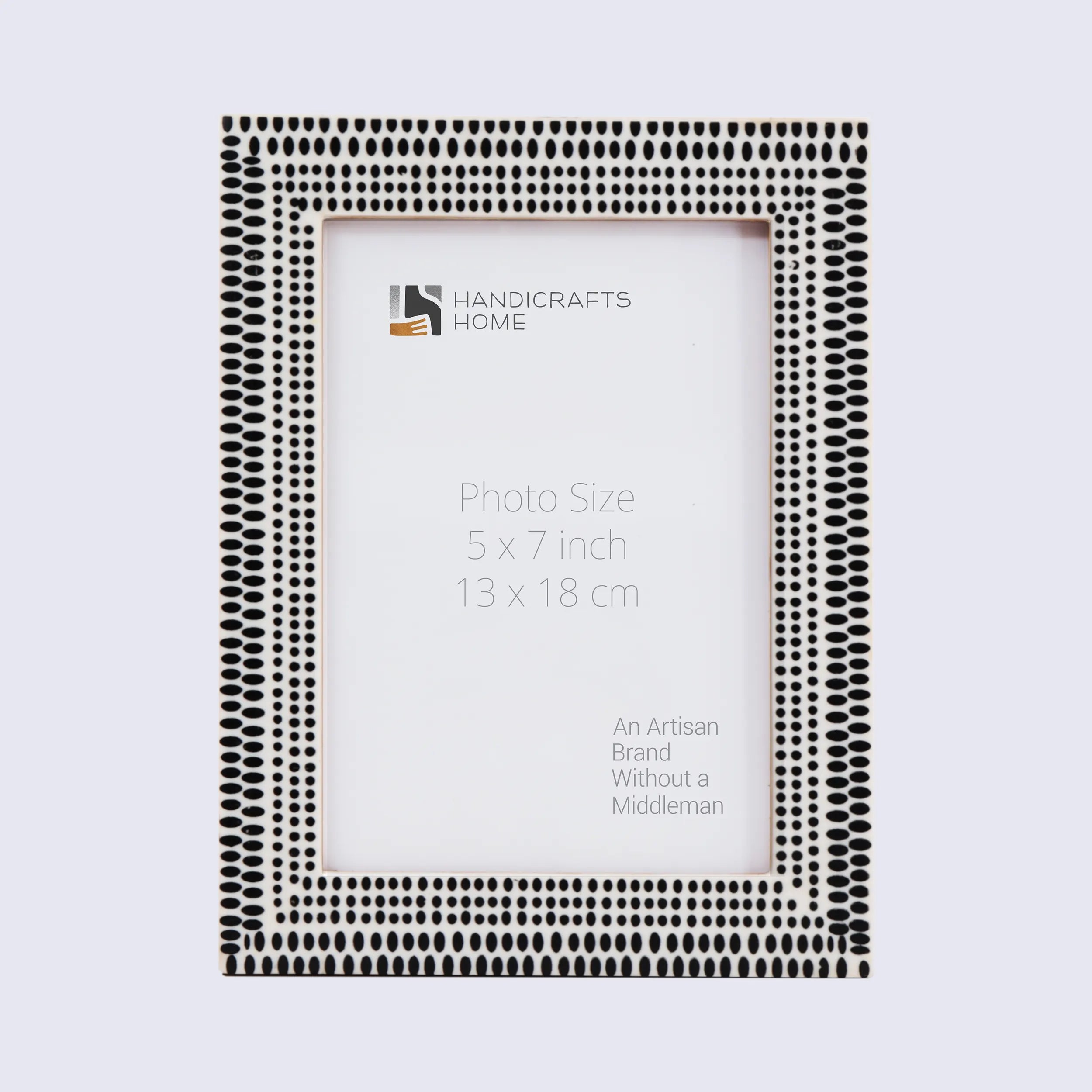 Rhythm Particle Picture Frame B&W Resin Inlay 4x6 5x7 8x10