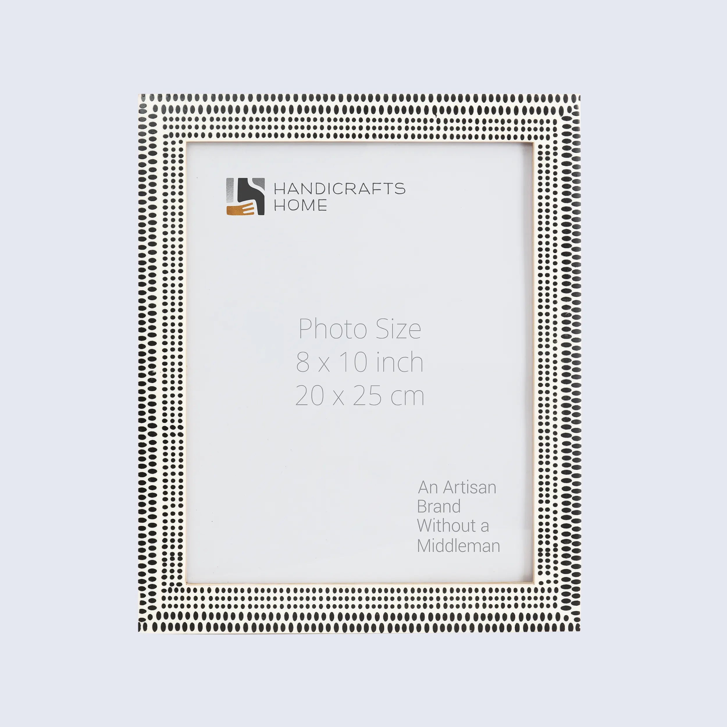 Rhythm Particle Picture Frame B&W Resin Inlay 4x6 5x7 8x10