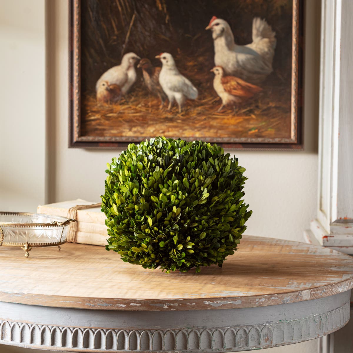 Preserved Boxwood Ball, 12"