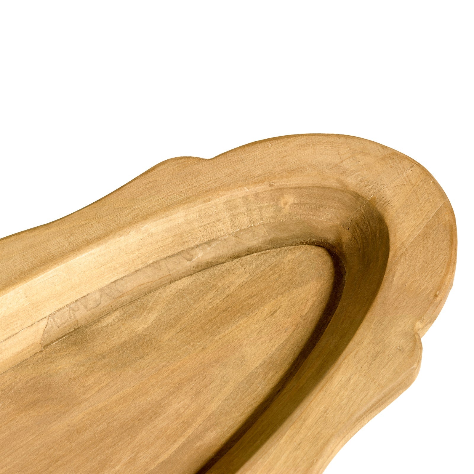 Oblong Wooden Serving Platter - Set of 2