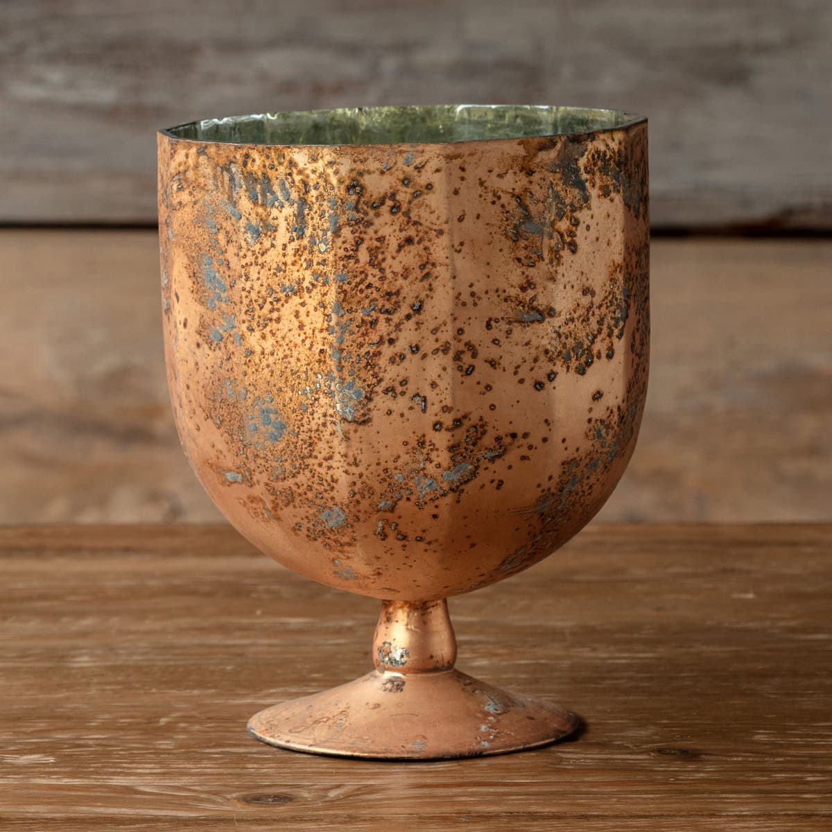 Antique Copper Chalice Large