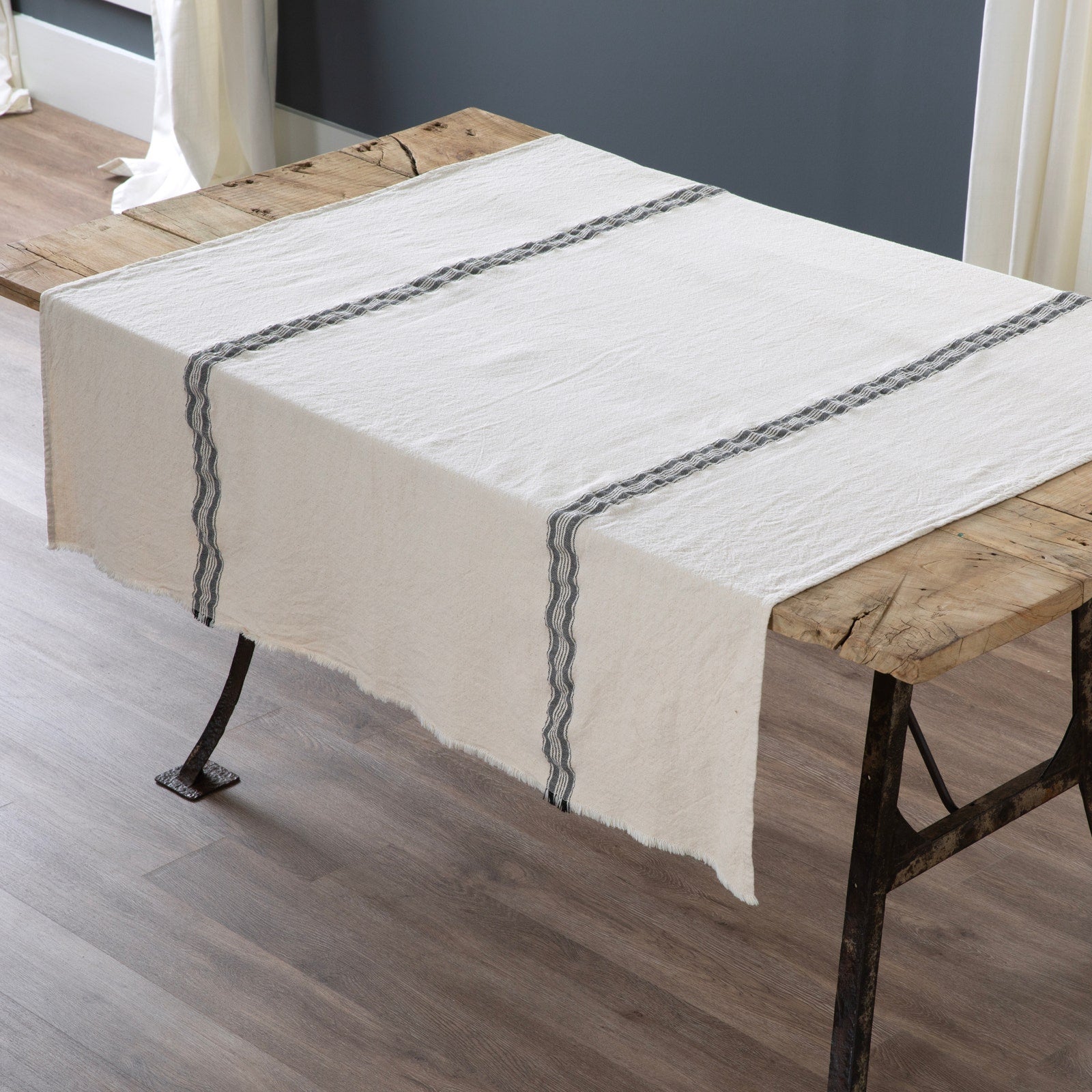 Honeysuckle Striped Tablecloth