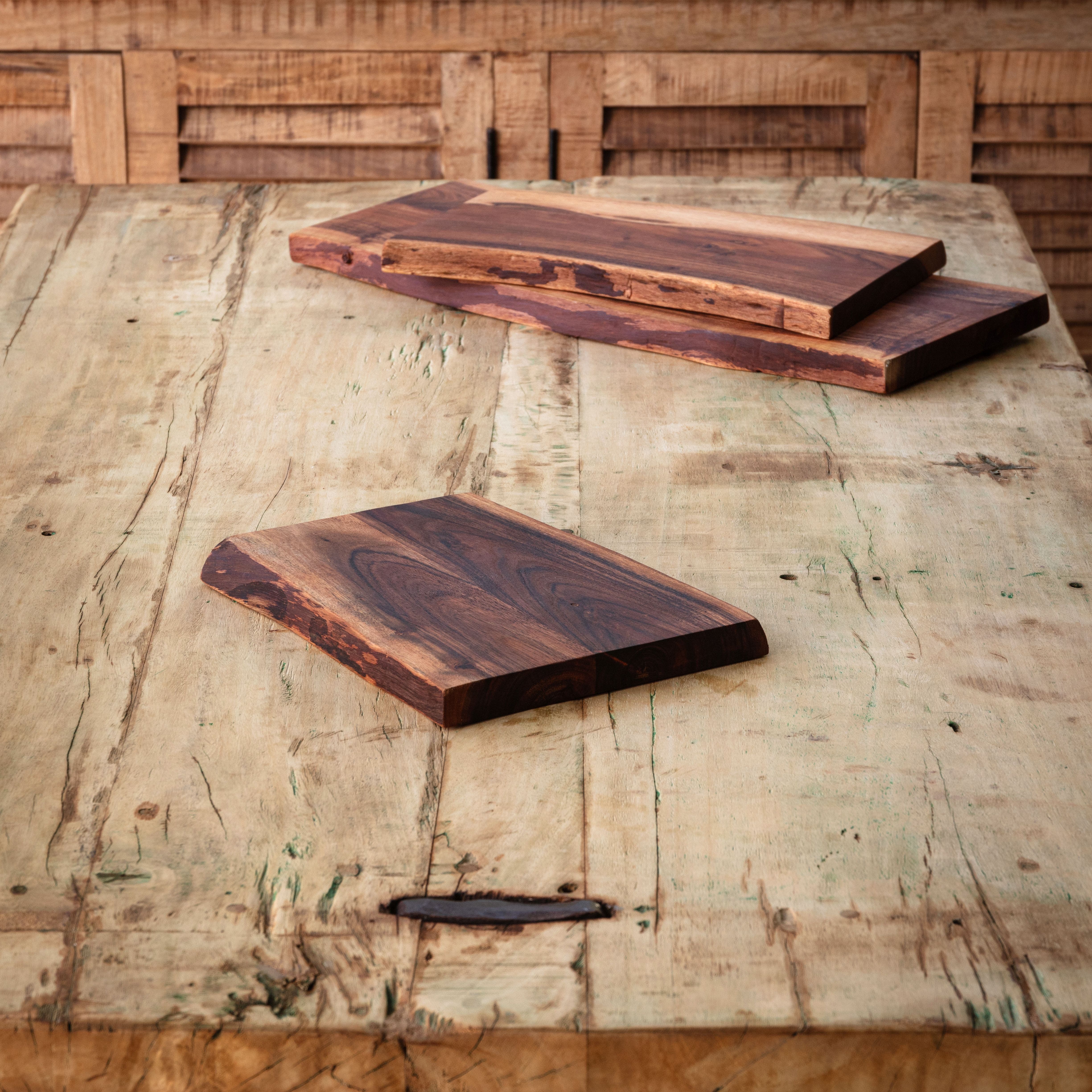 Wooden Live Edge Chopping Board, Small