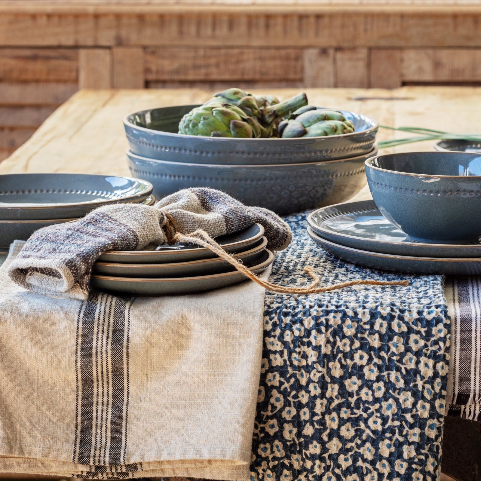 Legbar Blue Serving Bowl